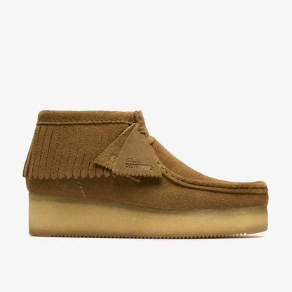 Wallabee Wedge Fringe Light Tan Suede | Clarks Sale