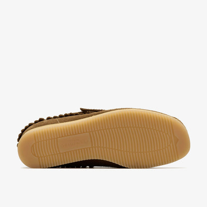 Wallabee Wedge Fringe Light Tan Suede | Clarks Sale