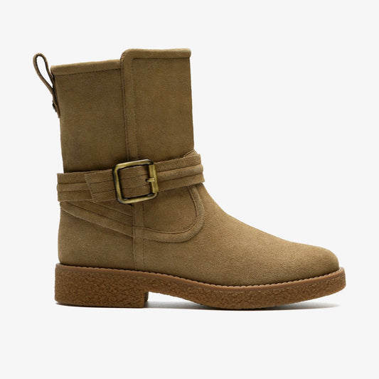 Nella Mid Dark Sand Suede | Clarks US