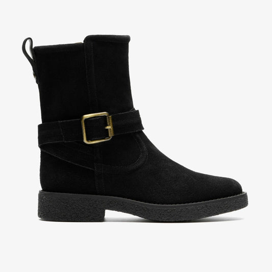 Nella Mid Black Suede | Clarks For Sale