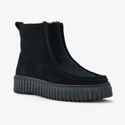 Torhill Cozy Black Warmlined Suede | Clarks For Sale