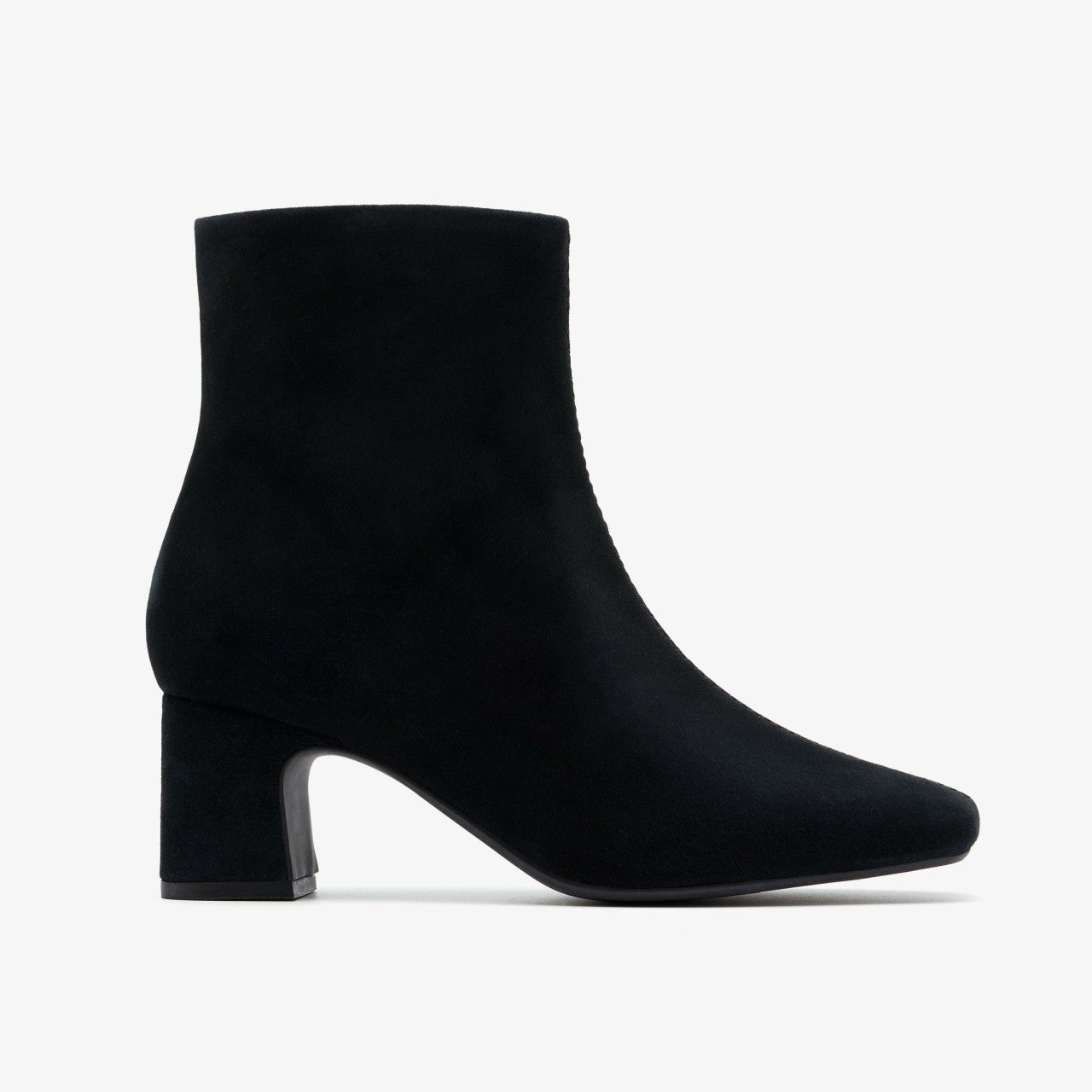 Fernie Zip Black Suede | Clarks