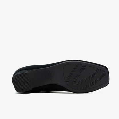 Fernie Zip Black Suede | Clarks
