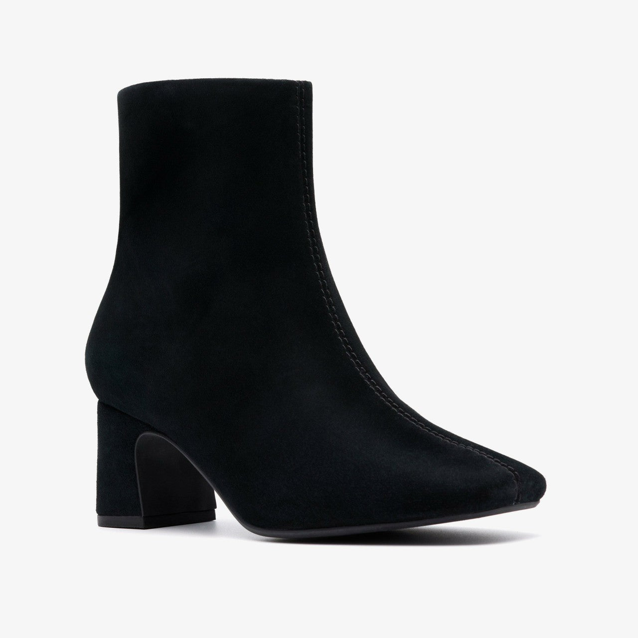 Fernie Zip Black Suede | Clarks