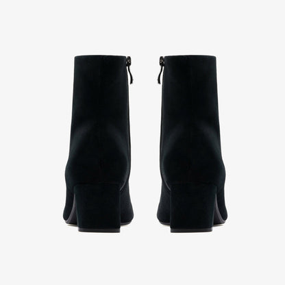 Fernie Zip Black Suede | Clarks
