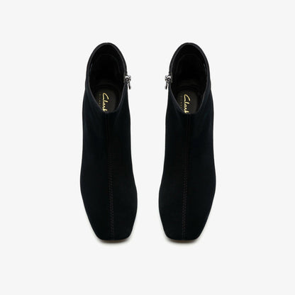 Fernie Zip Black Suede | Clarks