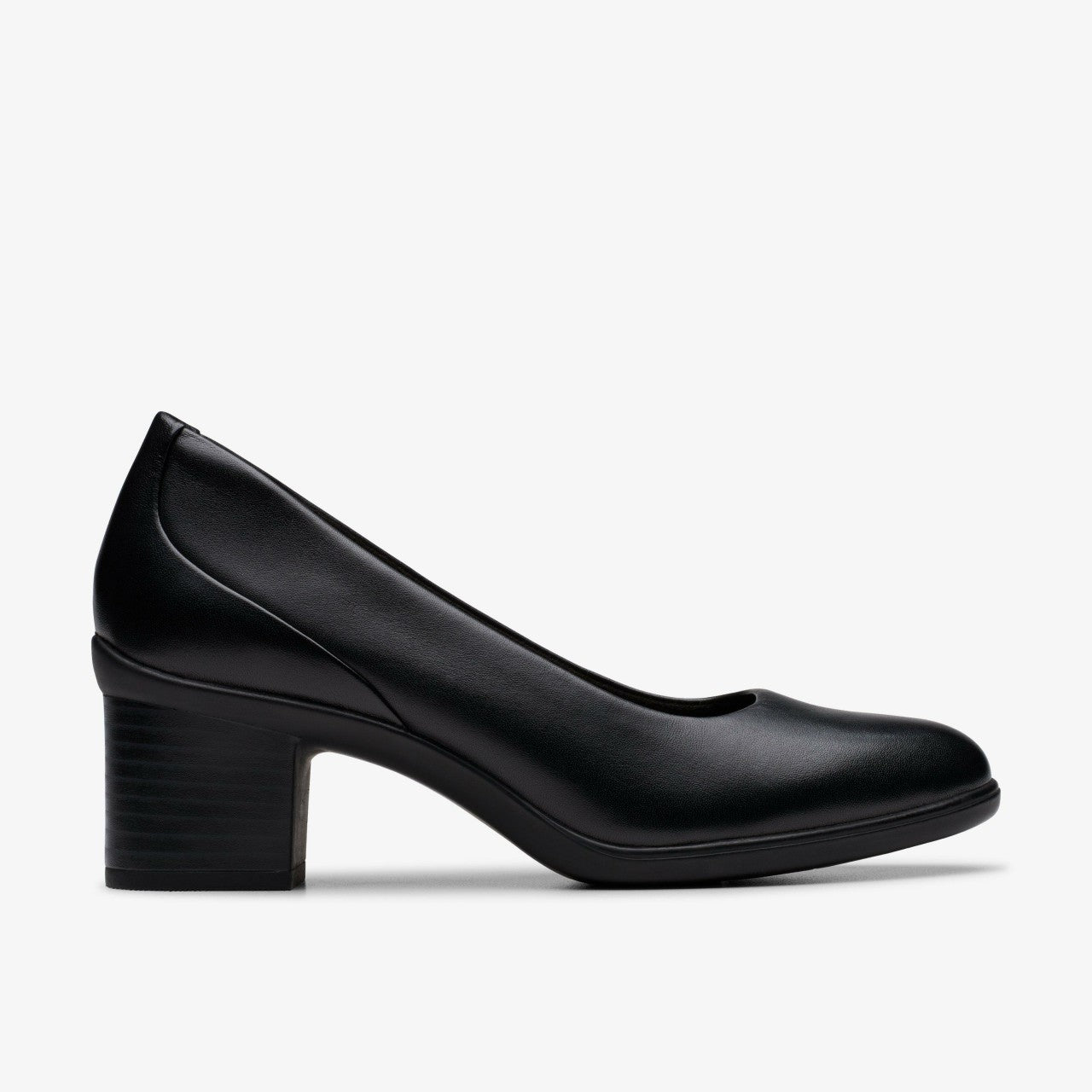 Shaya Poppy Black Leather | Clarks For Sale