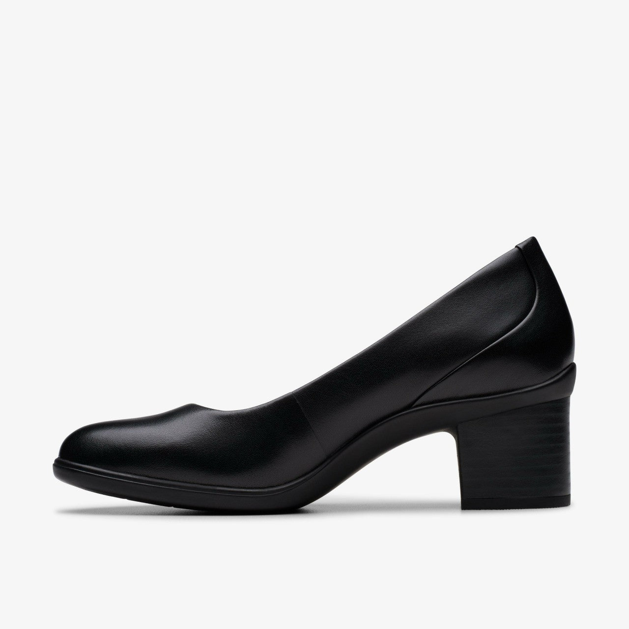 Shaya Poppy Black Leather | Clarks For Sale