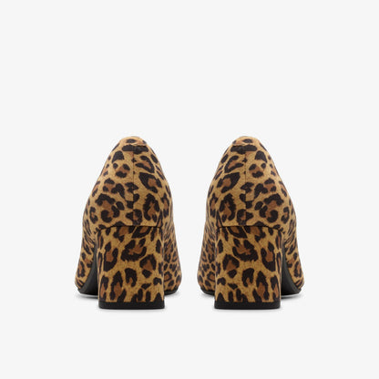 Fernie Court Leopard Suede | Clarks Discount