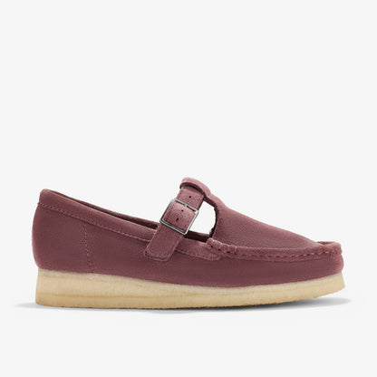 Wallabee T Bar Rose Brown Suede | Clarks For Sale