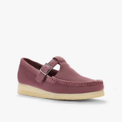 Wallabee T Bar Rose Brown Suede | Clarks For Sale