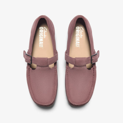 Wallabee T Bar Rose Brown Suede | Clarks For Sale