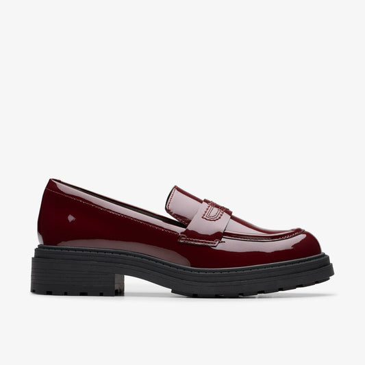 Orinoco 3 Edge Burgundy Patent | Clarks Onsale