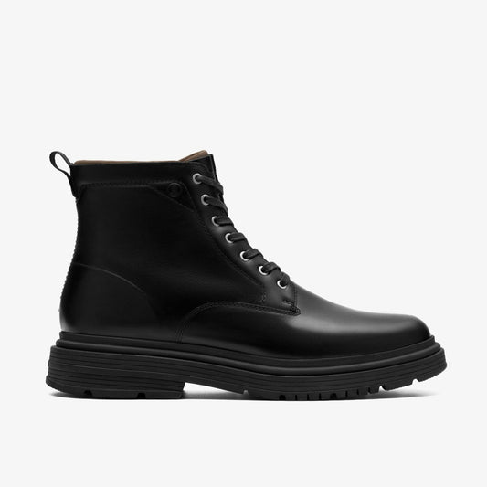 Badbury Hi Waterproof Black Warmlined Leather | Clarks For Sale