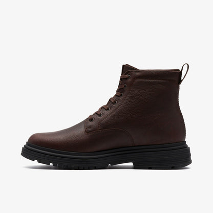 Badbury Hi Waterproof Brown Warmlined Leather | Clarks US