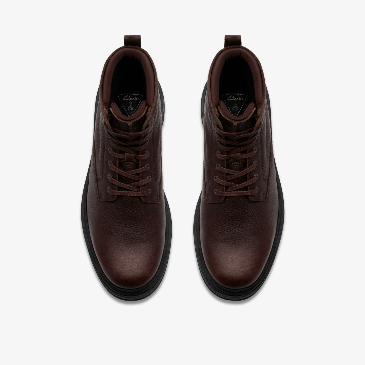 Badbury Hi Waterproof Brown Warmlined Leather | Clarks US