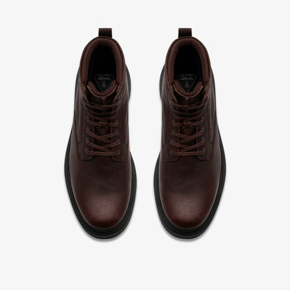 Badbury Hi Waterproof Brown Warmlined Leather | Clarks US