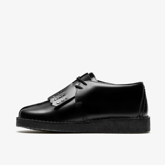 Desert Trek Black Hi Shine Leather | Clarks Sale