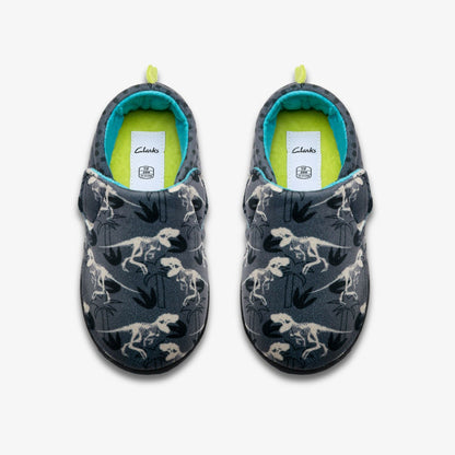Fluffy Snug Kid Dark Grey Interest | Clarks For Sale