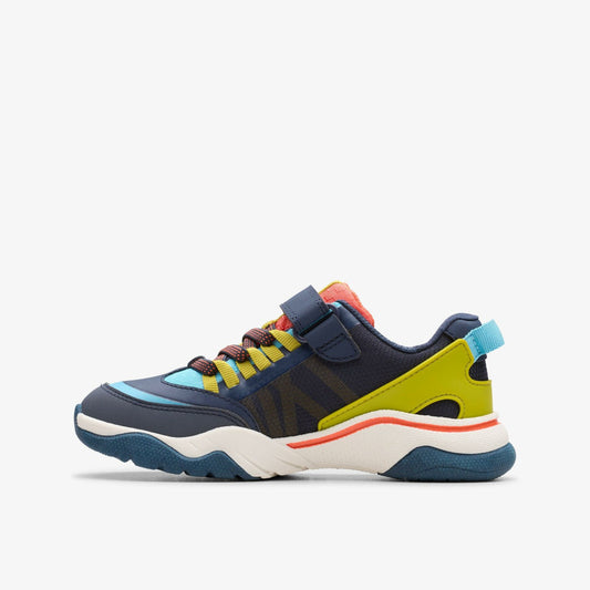 Feather Track Kid Navy Combination | Clarks Sale