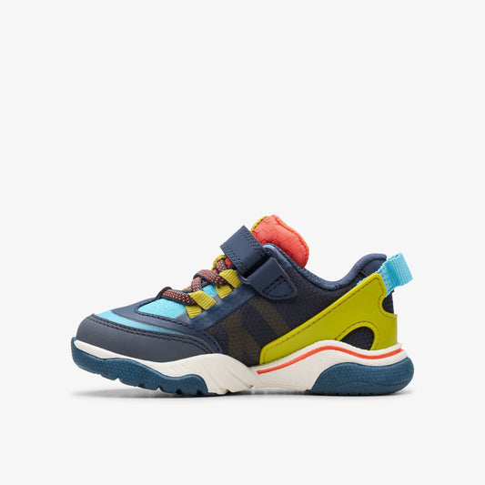 Feather Track Toddler Navy Combination | Clarks Onsale
