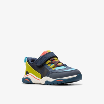 Feather Track Toddler Navy Combination | Clarks Onsale