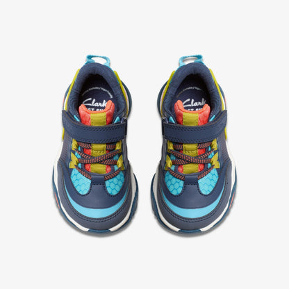 Feather Track Toddler Navy Combination | Clarks Onsale