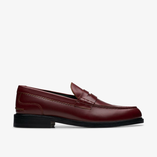 Craft James Lo Loafer Wine Leather | Clarks Discount
