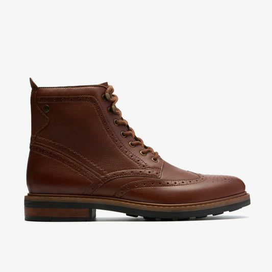 Newford Lace Boot Mid Tan Leather | Clarks Discount