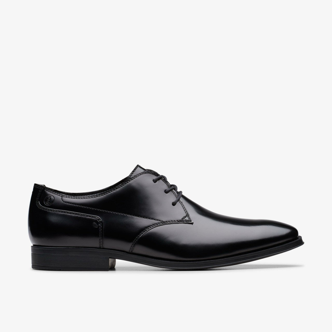 Paulton Lace Black Hi Shine Leather | Clarks Onsale
