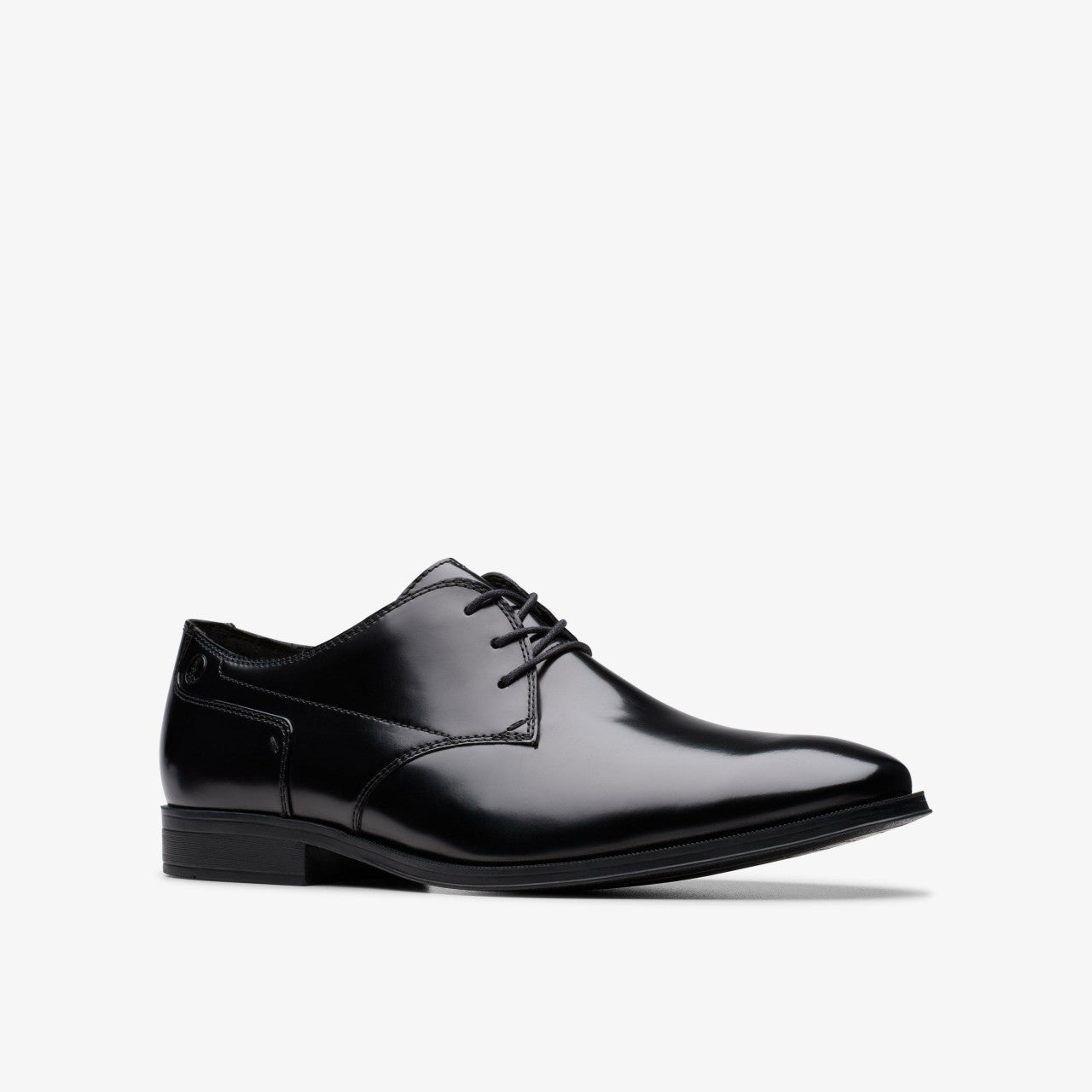 Paulton Lace Black Hi Shine Leather | Clarks Onsale