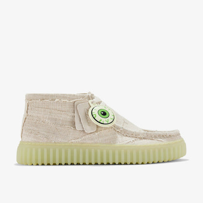 Torhill Hallow Off White Textile | Clarks Discount