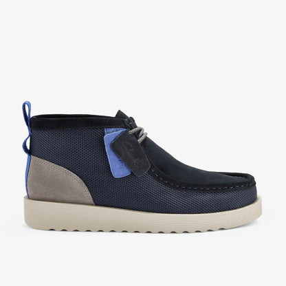 Wallabee FTR2 Boot Navy Combination | Clarks Onsale