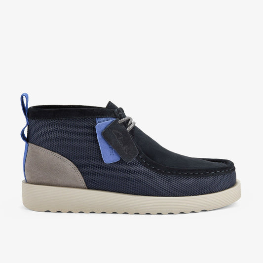 Wallabee FTR2 Boot Navy Combination | Clarks Onsale