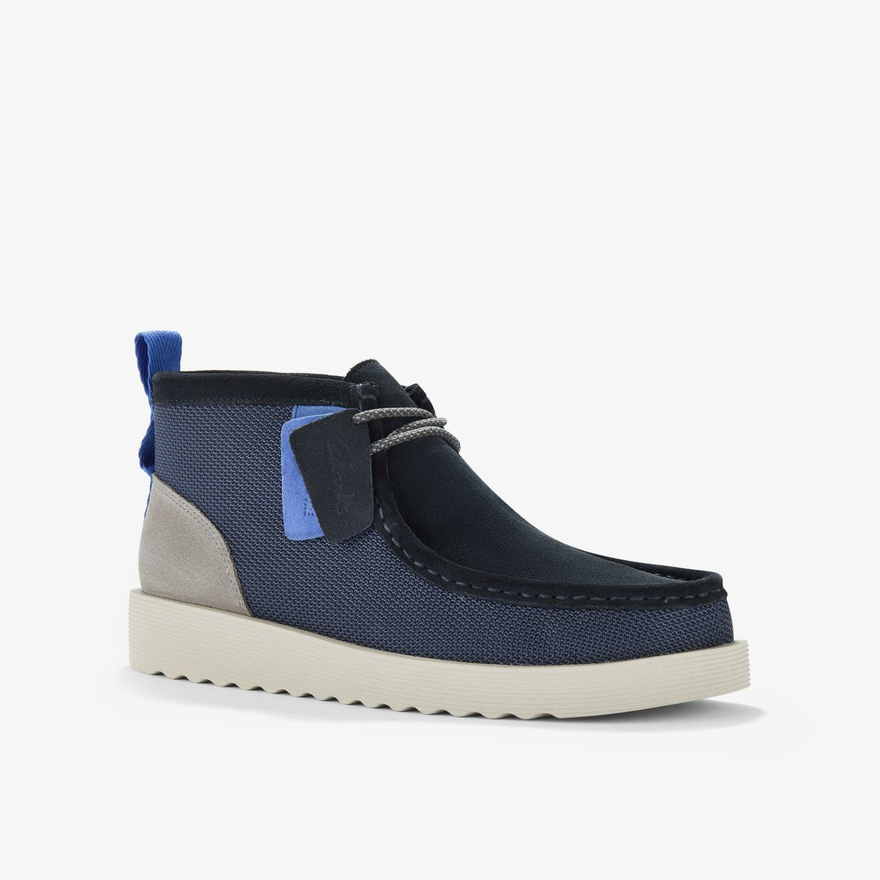 Wallabee FTR2 Boot Navy Combination | Clarks Onsale
