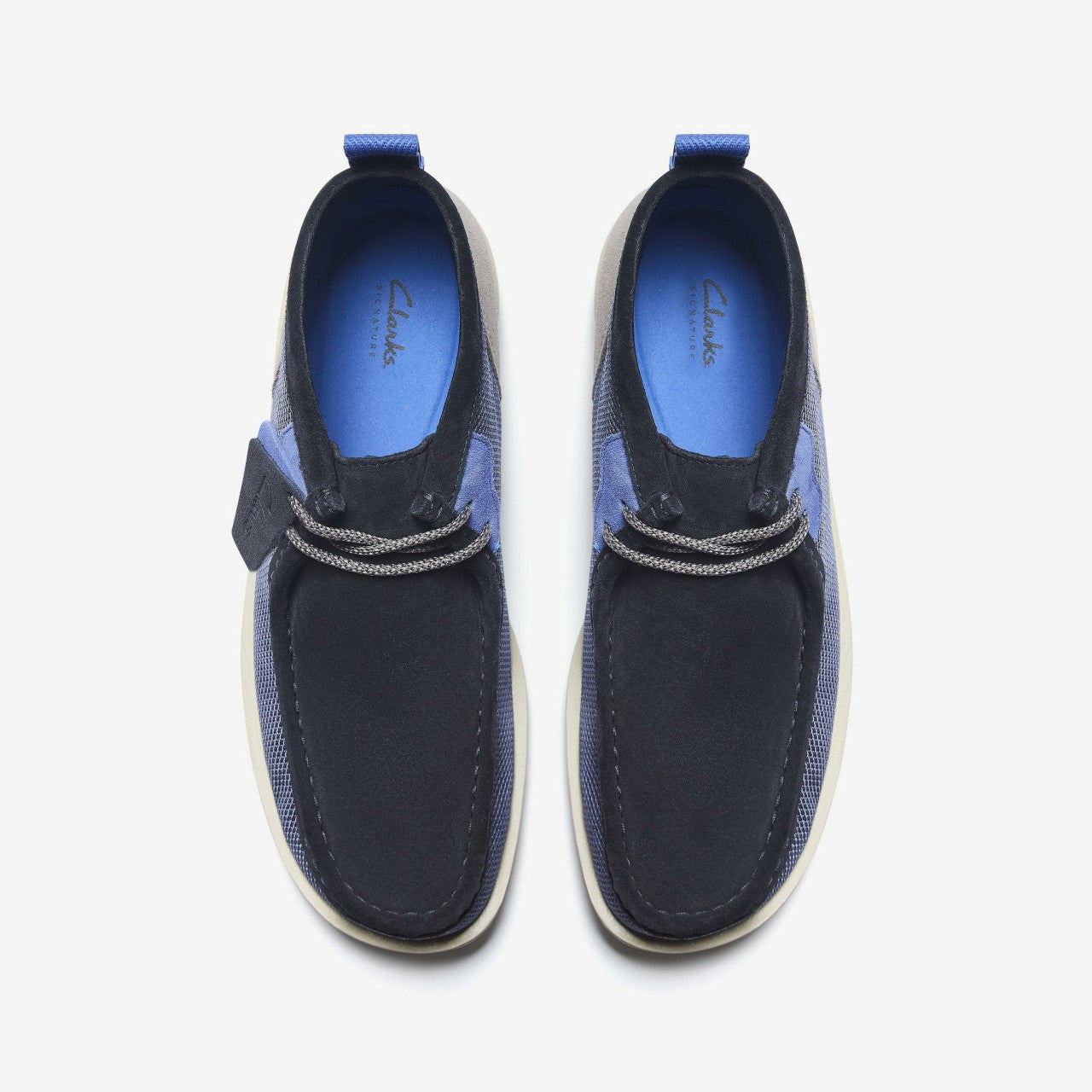 Wallabee FTR2 Boot Navy Combination | Clarks Onsale