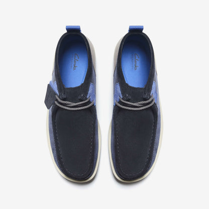 Wallabee FTR2 Boot Navy Combination | Clarks Onsale