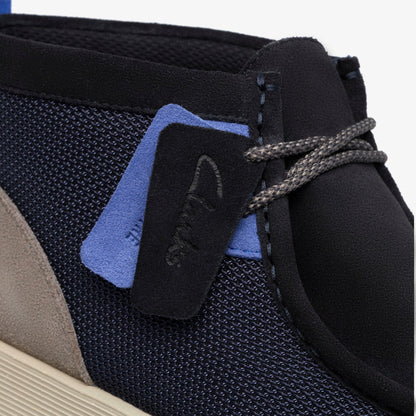 Wallabee FTR2 Boot Navy Combination | Clarks Onsale