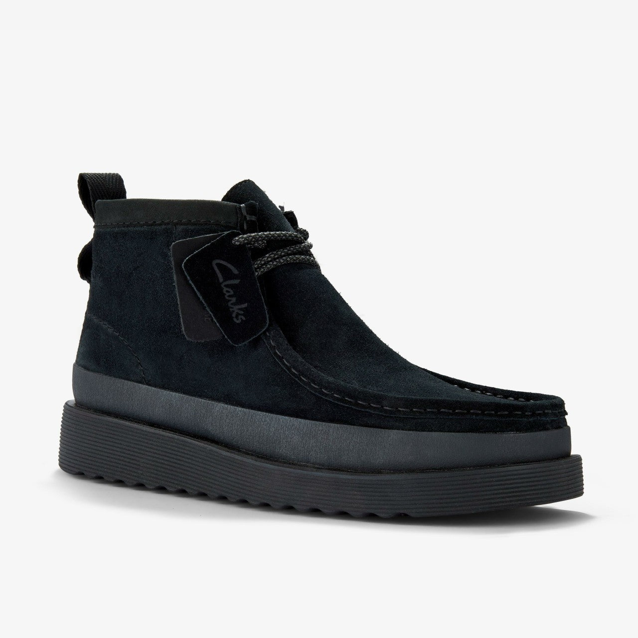 Wallabee FTR2 Hi Black Suede | Clarks Discount
