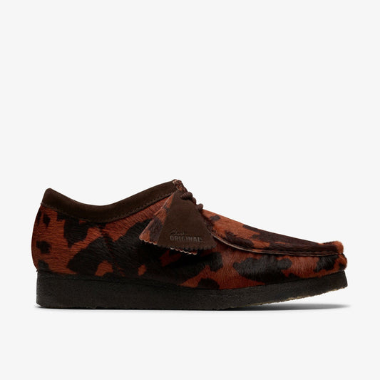 Wallabee Brown Cow Print | Clarks Discount