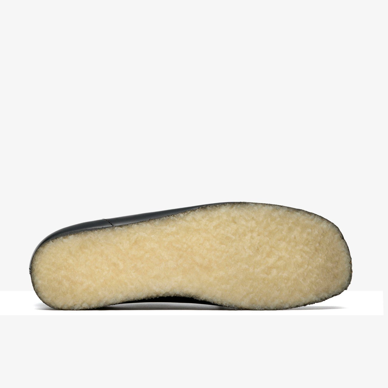 Wallabee Black Hi Shine Leather | Clarks