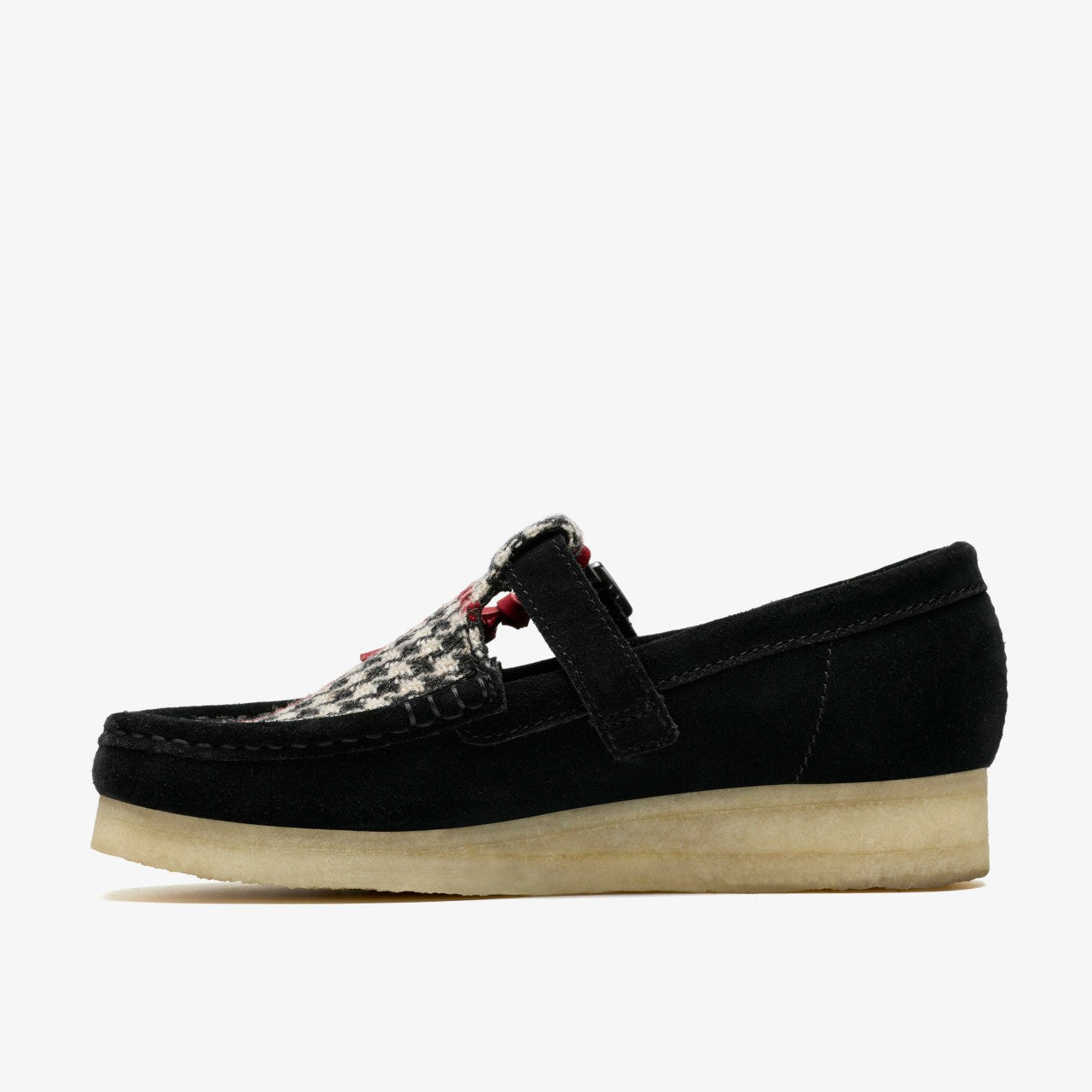 Wallabee T Bar Black Tweed Combination | Clarks