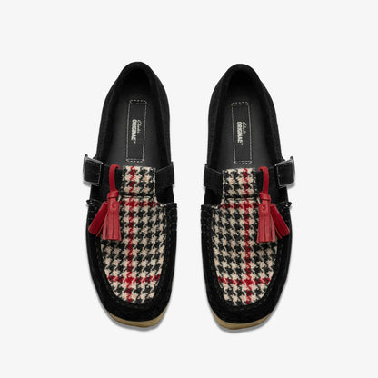 Wallabee T Bar Black Tweed Combination | Clarks