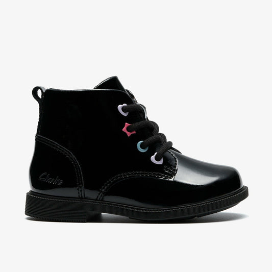 Oaklyn Charm Toddler Black Patent | Clarks Sale