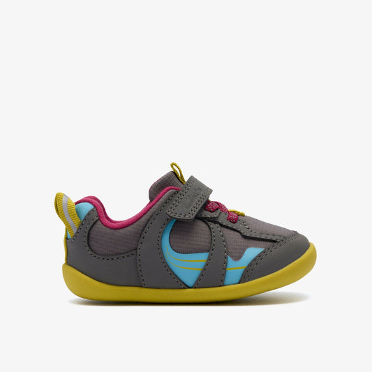 Roamer Hero Toddler Dark Grey Combination | Clarks Onsale