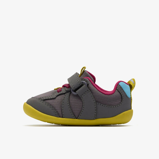 Roamer Hero Toddler Dark Grey Combination | Clarks Onsale