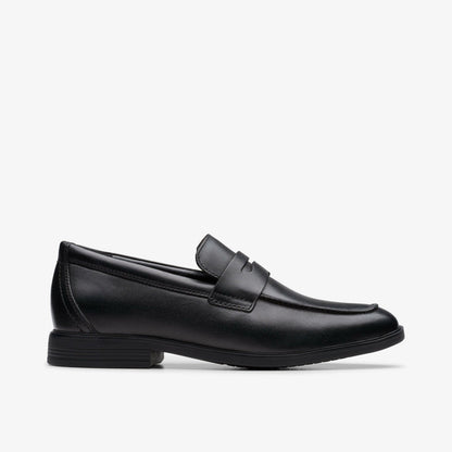 Jonwin Craft Youth Black Leather | Clarks Onsale
