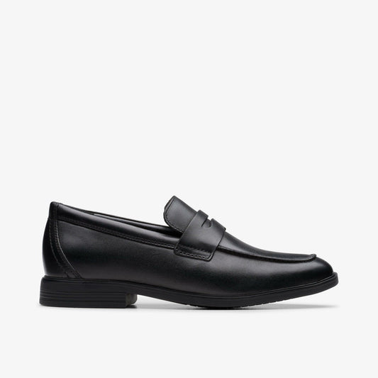 Jonwin Craft Youth Black Leather | Clarks Onsale