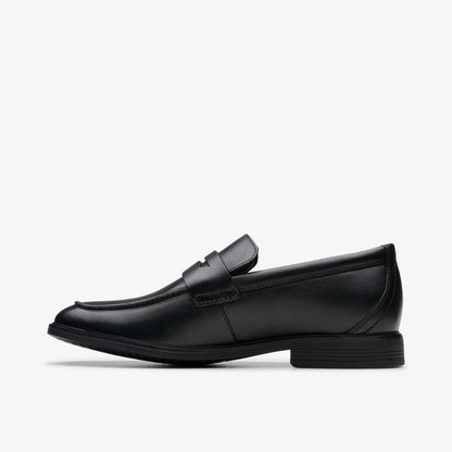 Jonwin Craft Youth Black Leather | Clarks Onsale