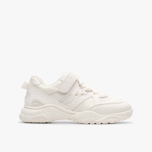 Feather Pace Kid White | Clarks US
